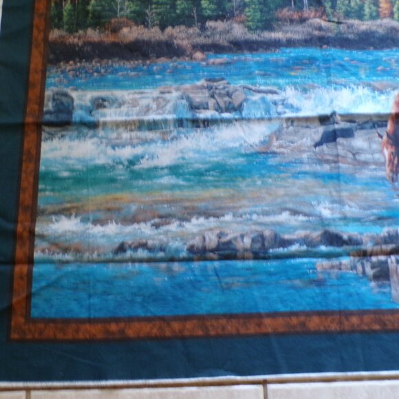 New Fabric Panel Horses Marshall Dry Goods On the Rocks Pattern by Kim Penner - Picture 4 of 6